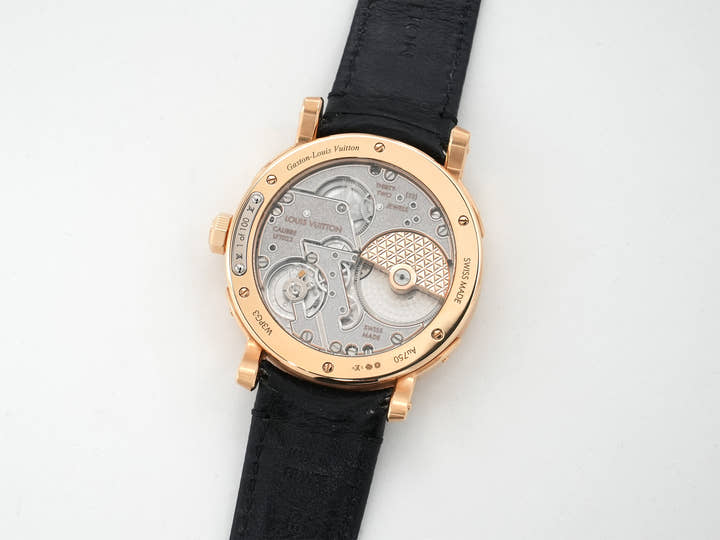 Louis Vuitton Escale Ref. W3PG31 Pink Gold Gray Dial Pre-owned ohfwwyso