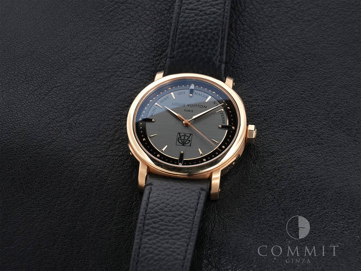 Louis Vuitton Escale Ref. W3PG31 Pink Gold Gray Dial Pre-owned ohfwwyso