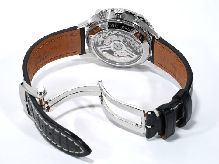 Breitling Navitimer B19 Chronograph 43 Perpetual Calendar Ref. PB1920251C1P1 Stainless Steel/Platinum Ice Blue Dial Pre-owned p3dx48hb