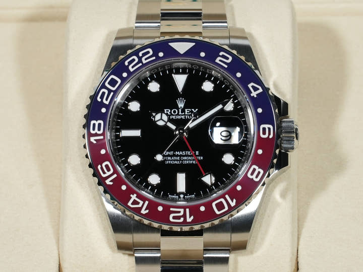 Rolex GMT-Master II Ref. 126710BLRO Stainless Steel Black Dial Oyster Bracelet Unused h9qpyxcd