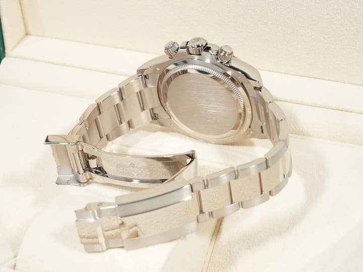 Rolex Daytona Ref. 126509 White Gold with Bright Black and Steel Dial, Excellent Condition 9ao38rup