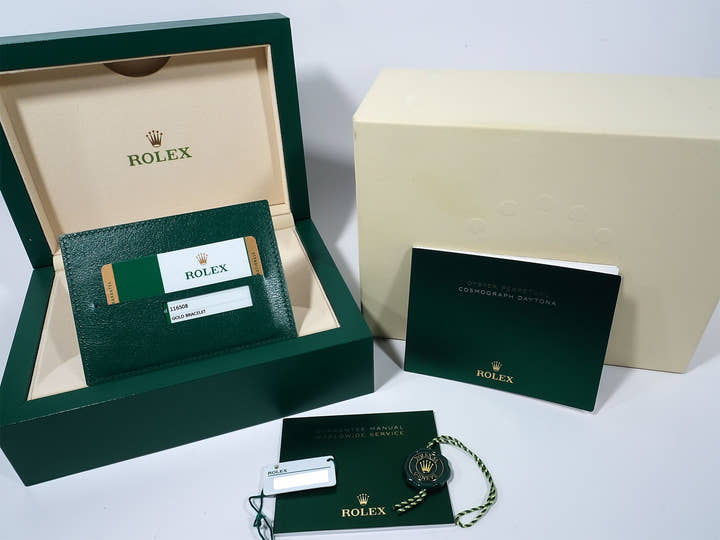 Rolex Daytona Ref. 116508 Yellow Gold Green Dial Excellent Condition 5srafs7e