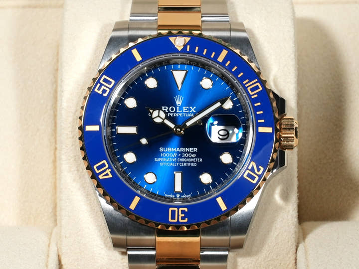Rolex Submariner Date Ref. 126613LB Stainless Steel/Yellow Gold Blue Dial Excellent Condition (q7rgrd2w)