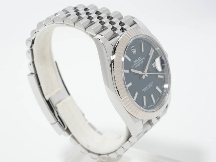 Rolex Datejust 41 Ref. 126334 Stainless Steel/White Gold Bright Blue Dial Jubilee Bracelet Excellent Condition 5w3r3dpe