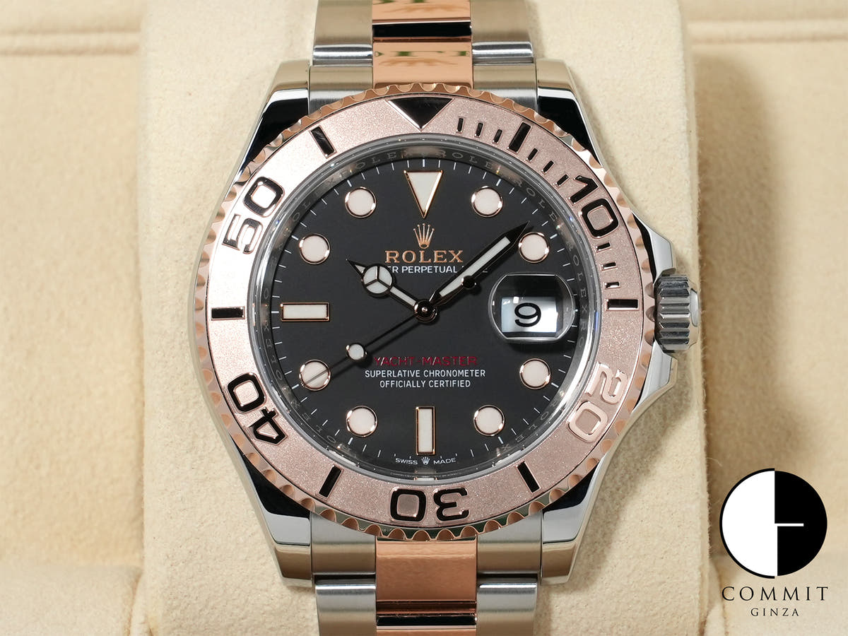 Rolex Yacht-Master 40 Ref. 126621 Stainless Steel/Everose Gold Black Dial Like New Pre-Owned fyggzoub