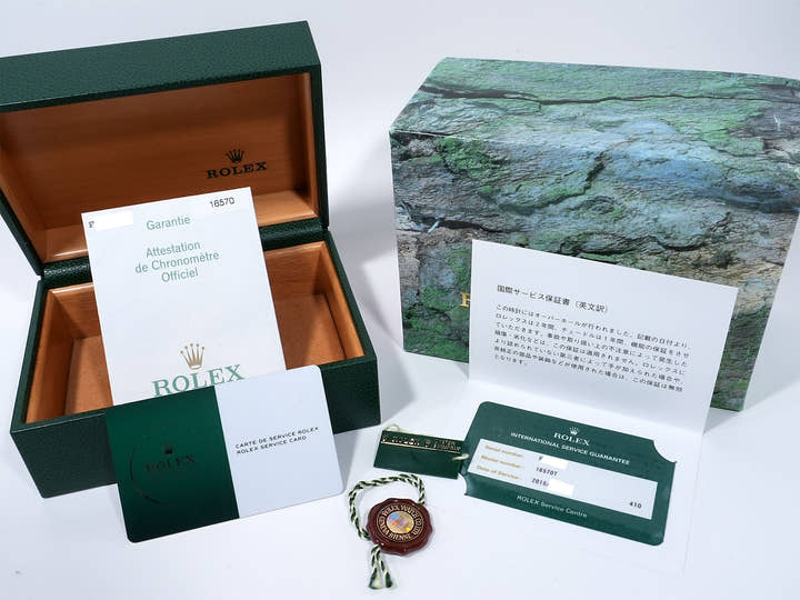 Pre-owned Rolex Explorer II Ref. 16570 Stainless Steel Black Dial Oyster Bracelet tpb8hnpp