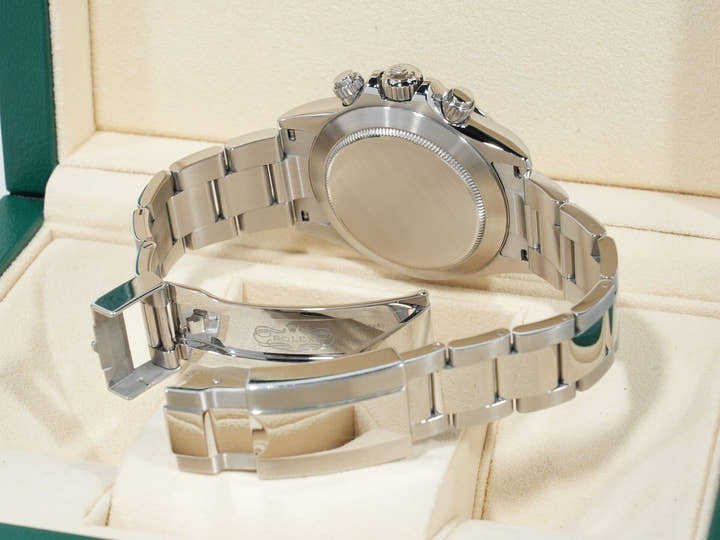 Pre-owned Rolex Daytona Ref. 116520 Stainless Steel Black Dial 9toza8cw