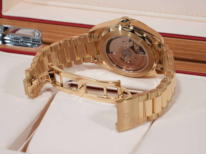 オメガ シーマスター アクアテラ 150M Ref.220.50.38.20.03.001 ムーンシャインゴールド ブルー文字盤 未使用 c82vwqsi