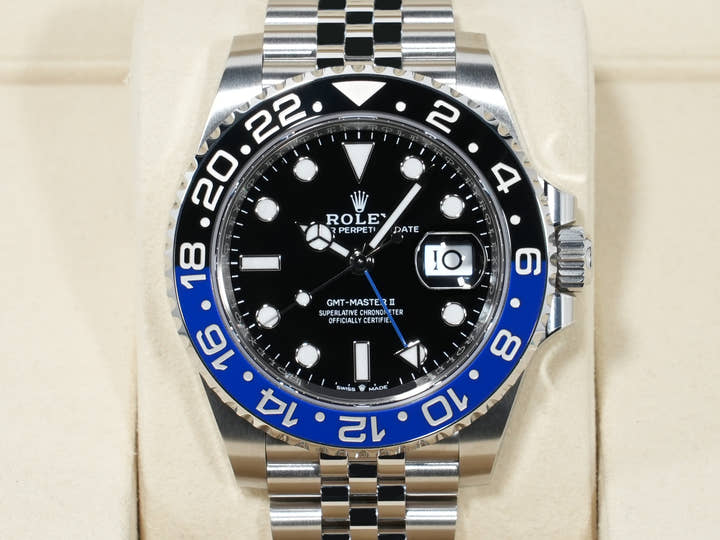 ロレックス GMTマスターII Ref.126710BLNR ステンレススチール ブラック文字盤 ジュビリーブレスレット 未使用 nucrs57k