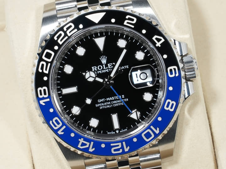 ロレックス GMTマスターII Ref.126710BLNR ステンレススチール ブラック文字盤 ジュビリーブレスレット 未使用 nucrs57k