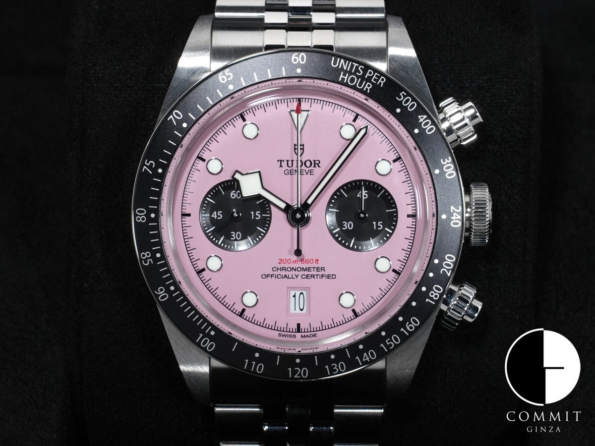 チューダー(チュードル) ブラックベイ クロノ Ref.79360N ステンレススチール ピンク文字盤 美中古 36eo26cd