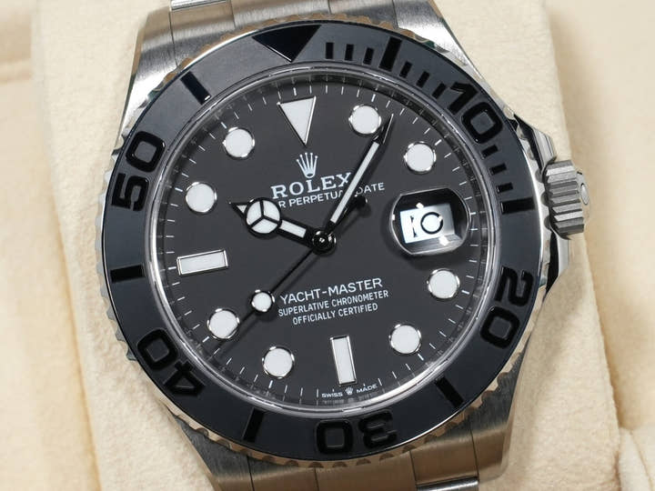 ロレックス ヨットマスター42 Ref.226627 RLXチタン ブラック文字盤 美品 7yhtx6ez