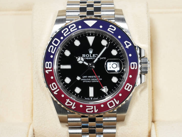 ロレックス GMTマスターII Ref.126710BLRO ステンレススチール ブラック文字盤 ジュビリーブレスレット 中古 ca92aihu