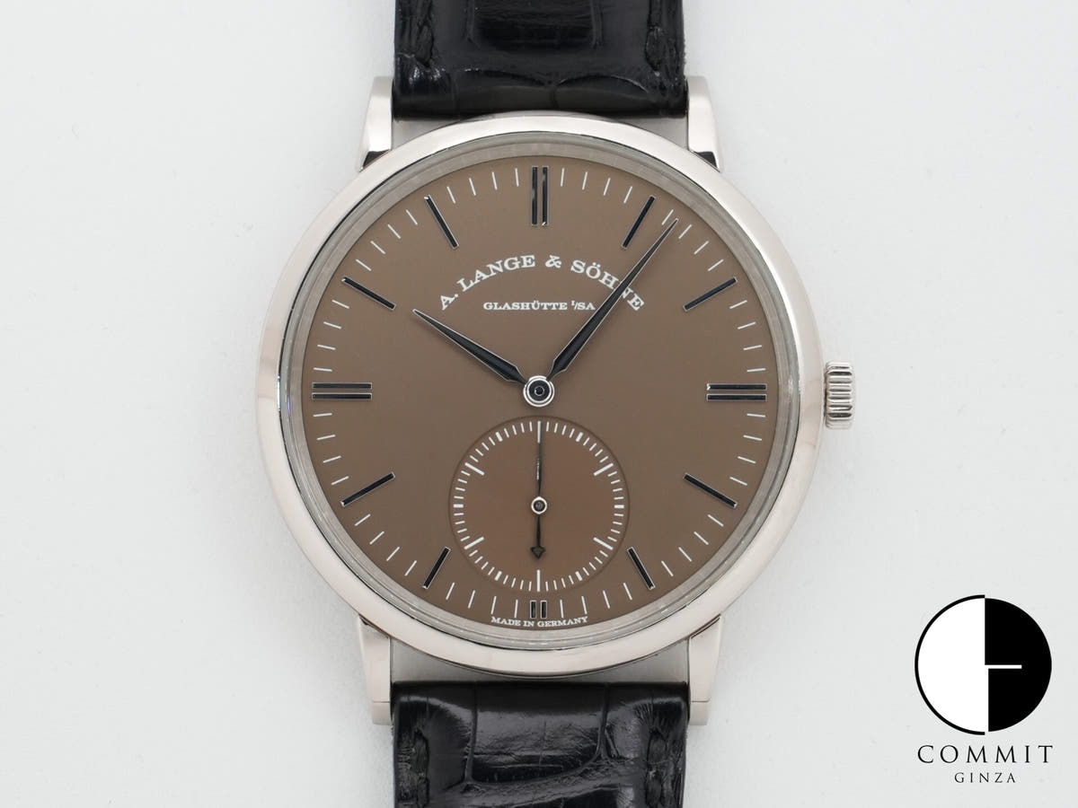 A.ランゲ&ゾーネ サクソニア オートマティック Ref.380.044 ホワイトゴールド ブラウン文字盤 中古 kyfh8ur8