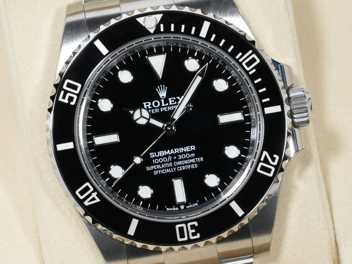 ロレックス サブマリーナー ノンデイト Ref.124060 ステンレススチール ブラック文字盤 未使用 i7bmjfdn