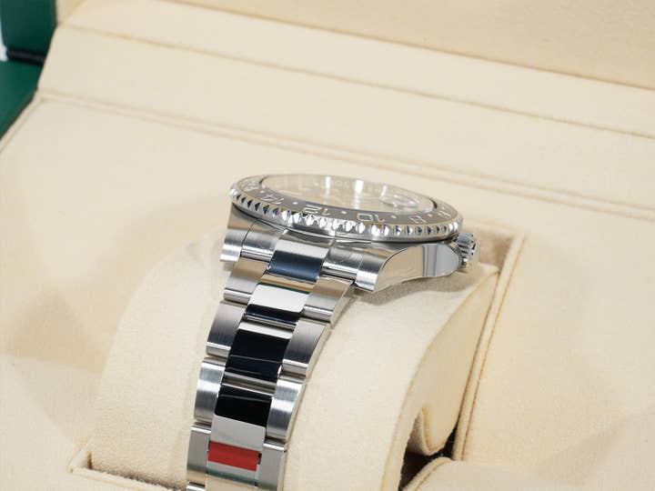 ロレックス GMTマスターII Ref.126710GRNR ステンレススチール ブラック文字盤 オイスターブレスレット 美品 qgtbj24n