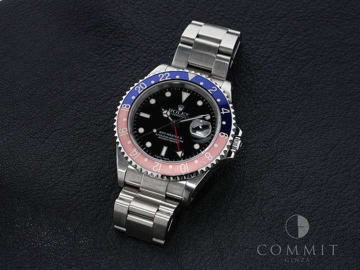 ロレックス GMTマスターII Ref.16710 ステンレススチール ブラック文字盤 オイスターブレスレット 中古 eyibd377