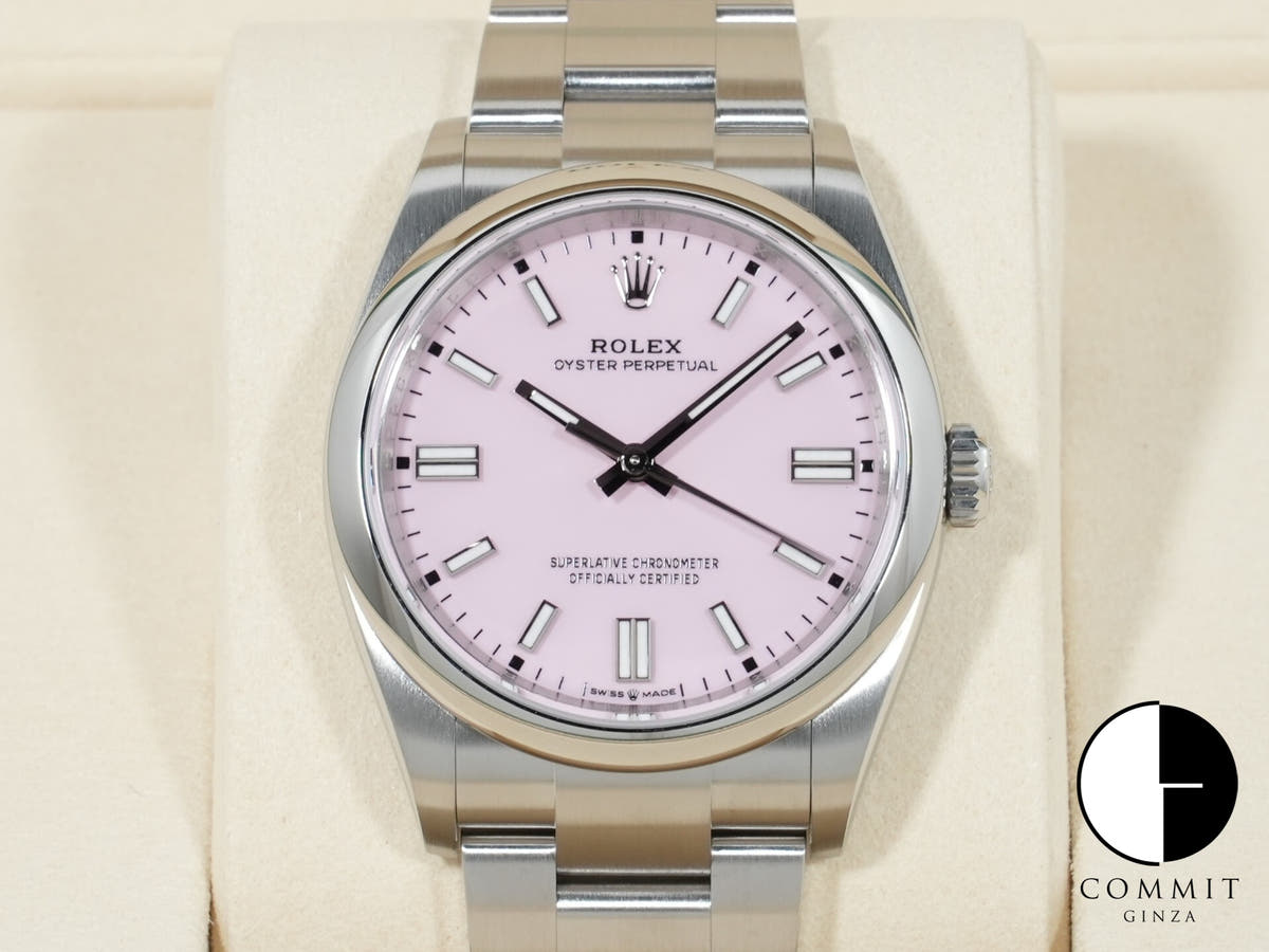 Rolex Oyster Perpetual 36 Ref. 126000 Stainless Steel Candy Pink Dial Unused 4jfi8a5g