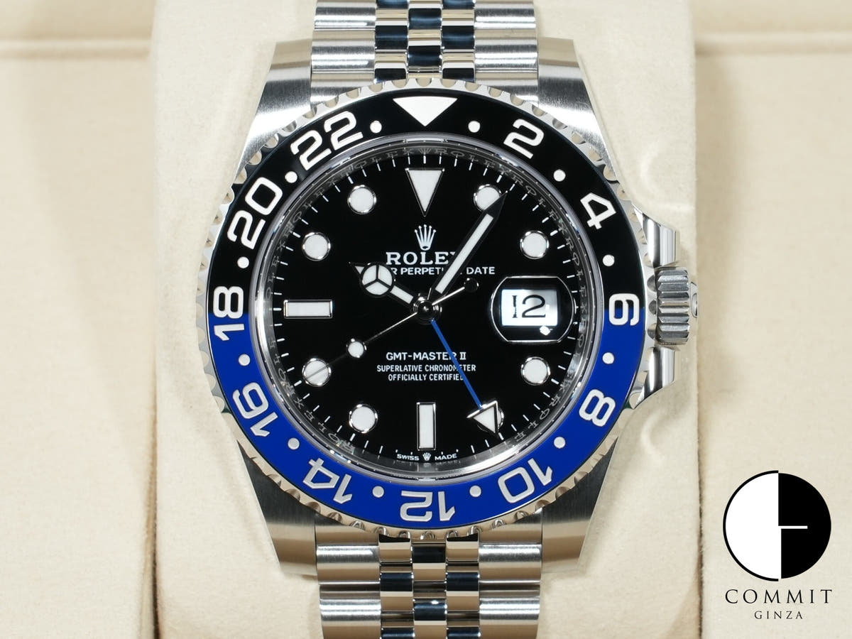 ロレックス GMTマスターII Ref.126710BLNR ステンレススチール ブラック文字盤 ジュビリーブレスレット 未使用 p9ysb2bh