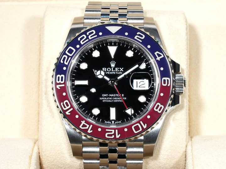 ロレックス GMTマスターII Ref.126710BLRO ステンレススチール ブラック文字盤 ジュビリーブレスレット 美品 s3ypf8a6