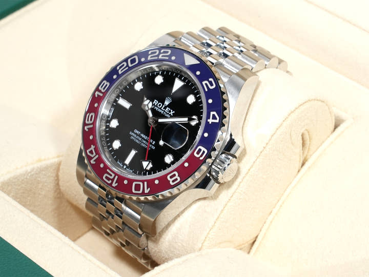 ロレックス GMTマスターII Ref.126710BLRO ステンレススチール ブラック文字盤 ジュビリーブレスレット 美品 s3ypf8a6