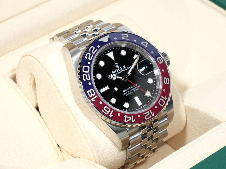 ロレックス GMTマスターII Ref.126710BLRO ステンレススチール ブラック文字盤 ジュビリーブレスレット 美品 s3ypf8a6