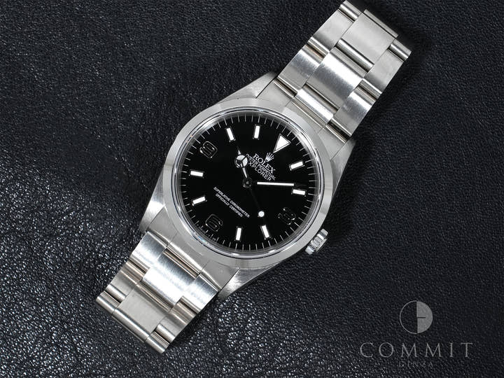 ロレックス エクスプローラーI Ref.14270 ステンレススチール ブラック文字盤 オイスターブレスレット 中古 ji2s2wh2