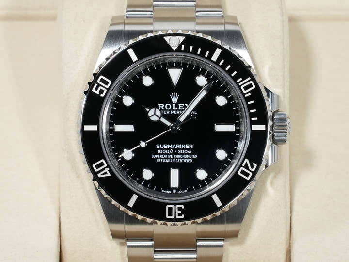 ロレックス サブマリーナー ノンデイト Ref.124060 ステンレススチール ブラック文字盤 未使用 29j4pxs2