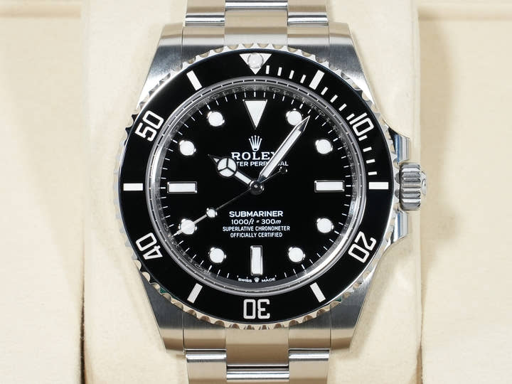 ロレックス サブマリーナー ノンデイト Ref.124060 ステンレススチール ブラック文字盤 未使用 d5foscet