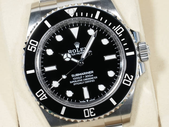 ロレックス サブマリーナー ノンデイト Ref.124060 ステンレススチール ブラック文字盤 未使用 d5foscet