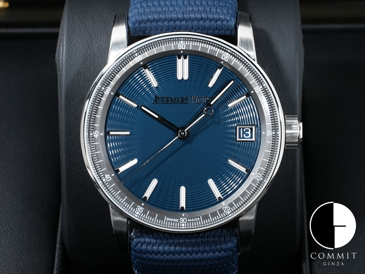 オーデマピゲ CODE 11.59 バイ オーデマ ピゲ Ref.15210ST.OO.A348KB.01 ステンレススチール ナイトブルー文字盤 美品 zdnc5min