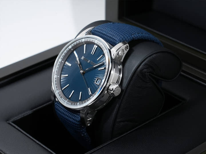 オーデマピゲ CODE 11.59 バイ オーデマ ピゲ Ref.15210ST.OO.A348KB.01 ステンレススチール ナイトブルー文字盤 美品 zdnc5min