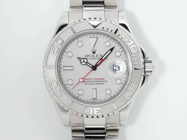 ロレックス ヨットマスター40 Ref.16622 ステンレススチール/プラチナ ロレジウム文字盤 美中古 ppz6di37