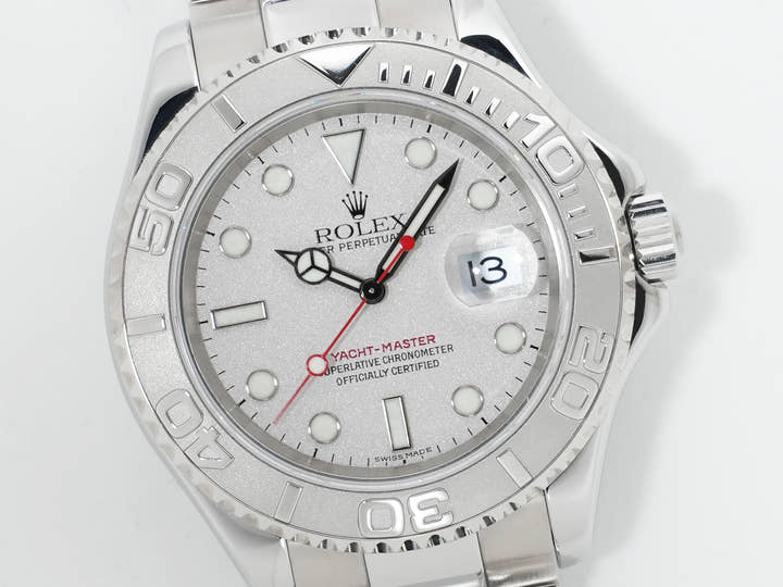 ロレックス ヨットマスター40 Ref.16622 ステンレススチール/プラチナ ロレジウム文字盤 美中古 ppz6di37