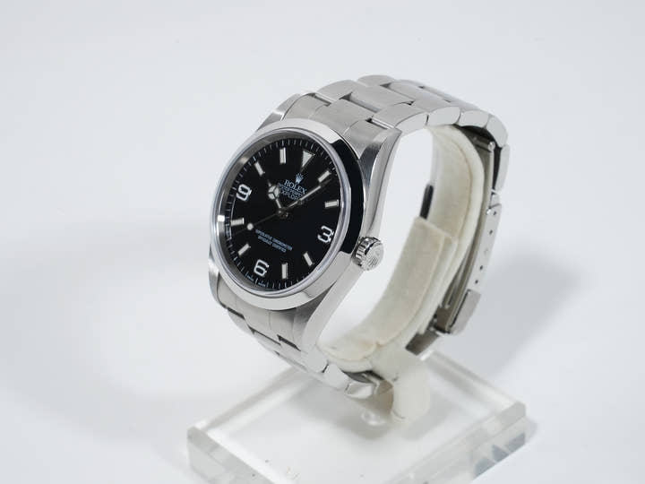 ロレックス エクスプローラーI Ref.14270 ステンレススチール ブラック文字盤 オイスターブレスレット 美中古 9yi6dwqq