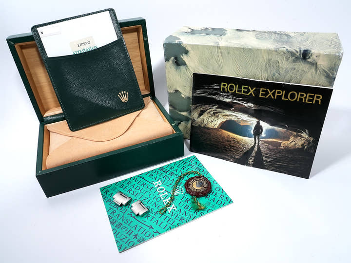 ロレックス エクスプローラーII Ref.16570 ステンレススチール ホワイト文字盤 オイスターブレスレット 中古 6mdyz4wz