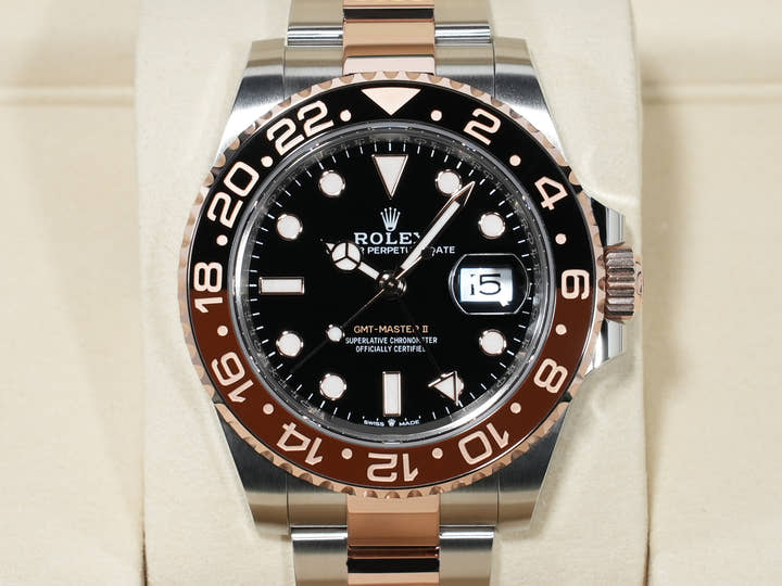 ロレックス GMTマスターII Ref.126711CHNR ステンレススチール/エバーローズゴールド ブラック文字盤 オイスターブレスレット 未使用 gqu3fbwm