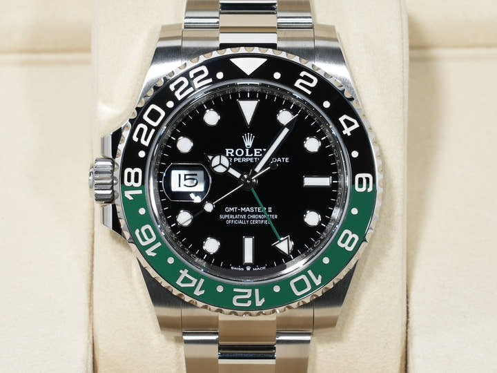 ロレックス GMTマスターII Ref.126720VTNR ステンレススチール ブラック文字盤 オイスターブレスレット 未使用 8a45ur38