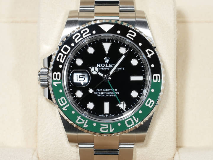 ロレックス GMTマスターII Ref.126720VTNR ステンレススチール ブラック文字盤 オイスターブレスレット 未使用 bihr79tg
