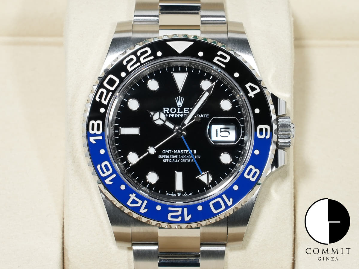 ロレックス GMTマスターII Ref.126710BLNR ステンレススチール ブラック文字盤 オイスターブレスレット 未使用 nd4vtyf9
