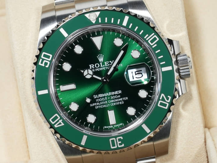 ロレックス サブマリーナー デイト Ref.116610LV ステンレススチール グリーン文字盤 未使用 9ddm38vp