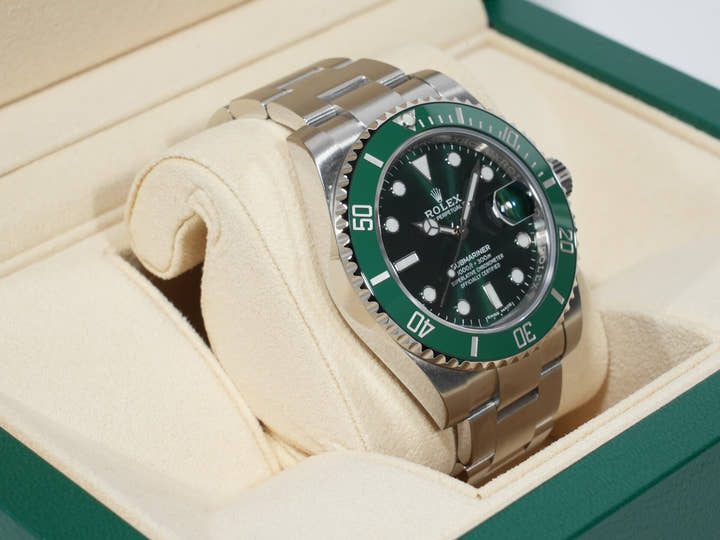 ロレックス サブマリーナー デイト Ref.116610LV ステンレススチール グリーン文字盤 未使用 9ddm38vp