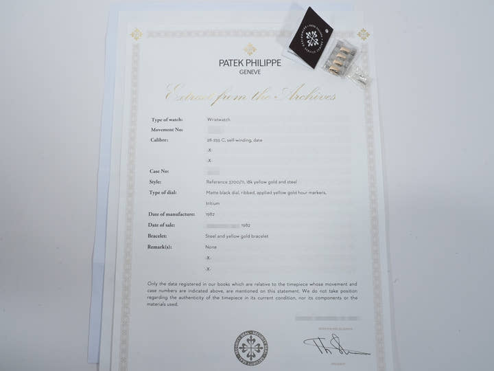 パテックフィリップ ノーチラス Ref.3700/11JA ステンレススチール/イエローゴールド ブルー文字盤 中古 4cbnc2cc