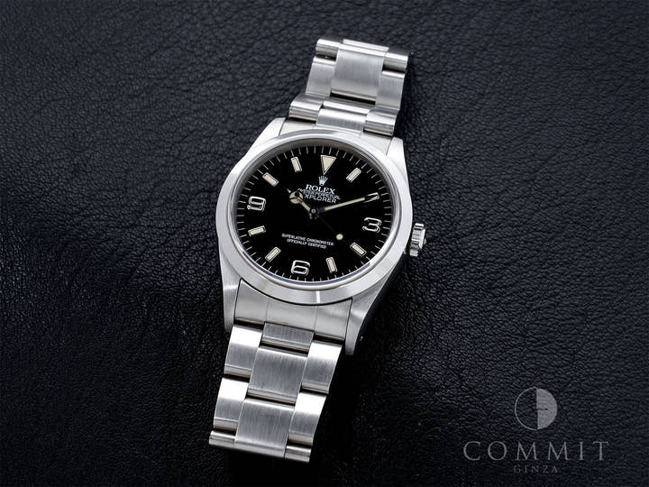 ロレックス エクスプローラーI Ref.14270 ステンレススチール ブラック文字盤 オイスターブレスレット 中古 97s8crjs