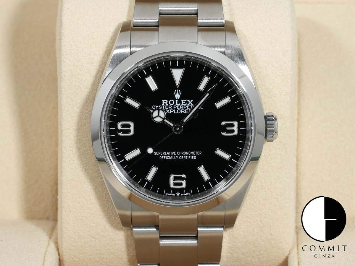 ロレックス エクスプローラー36 Ref.124270 ステンレススチール ブラック文字盤 オイスターブレスレット 美品 82j8dxem