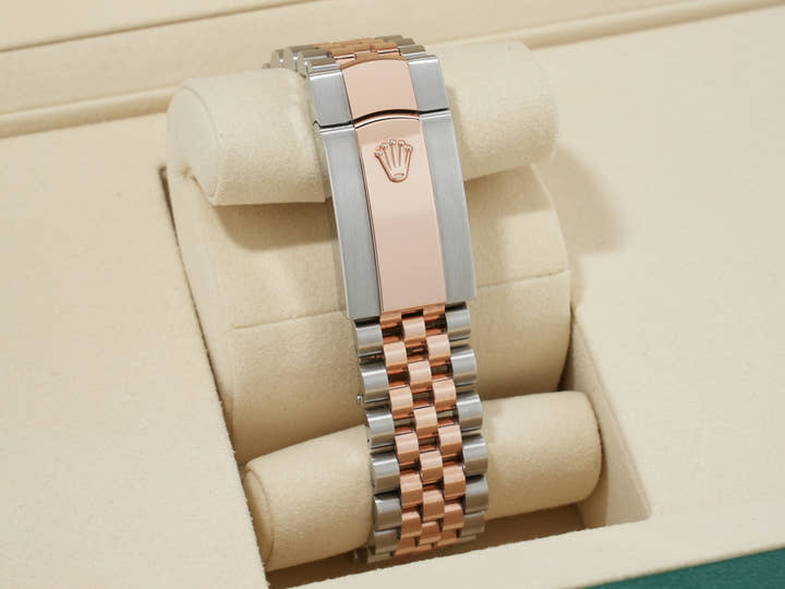 ロレックス デイトジャスト41 Ref.126331 ステンレススチール/エバーローズゴールド チョコレート文字盤 ジュビリーブレスレット 美品 ojxxr4gk