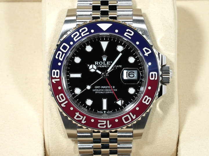 ロレックス GMTマスターII Ref.126710BLRO ステンレススチール ブラック文字盤 ジュビリーブレスレット 未使用 eo2j4tdq