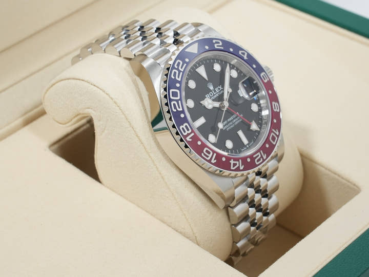 ロレックス GMTマスターII Ref.126710BLRO ステンレススチール ブラック文字盤 ジュビリーブレスレット 未使用 fbyriqun