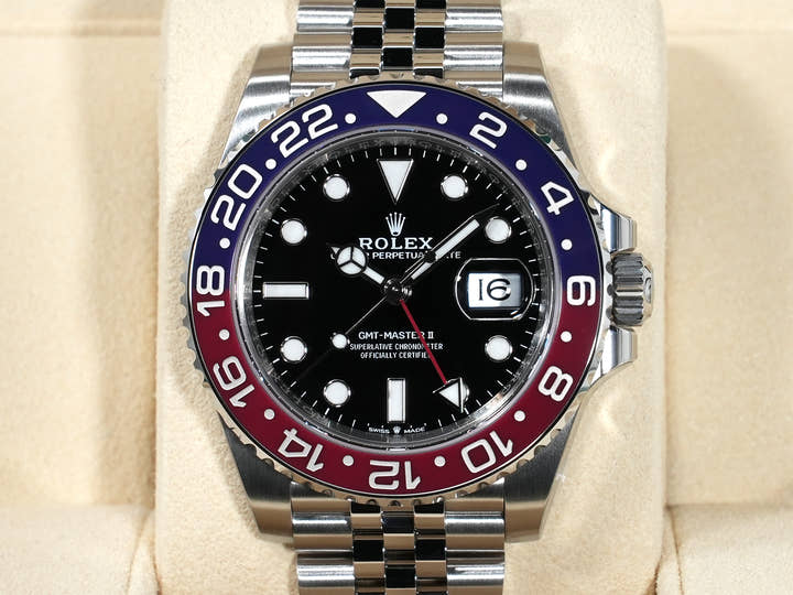 ロレックス GMTマスターII Ref.126710BLRO ステンレススチール ブラック文字盤 ジュビリーブレスレット 未使用 bipg4jw4
