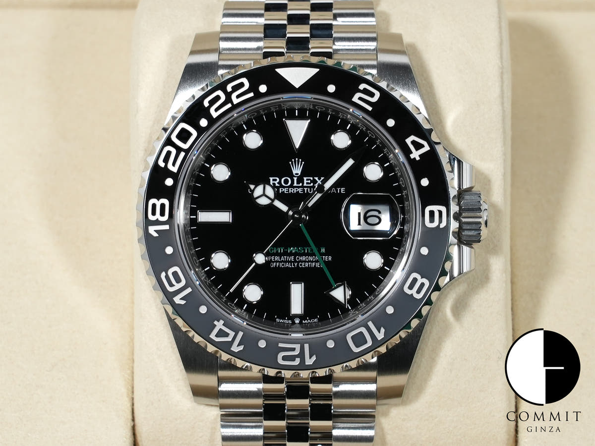 ロレックス GMTマスターII Ref.126710GRNR ステンレススチール ブラック文字盤 ジュビリーブレスレット 未使用 kac2ehex